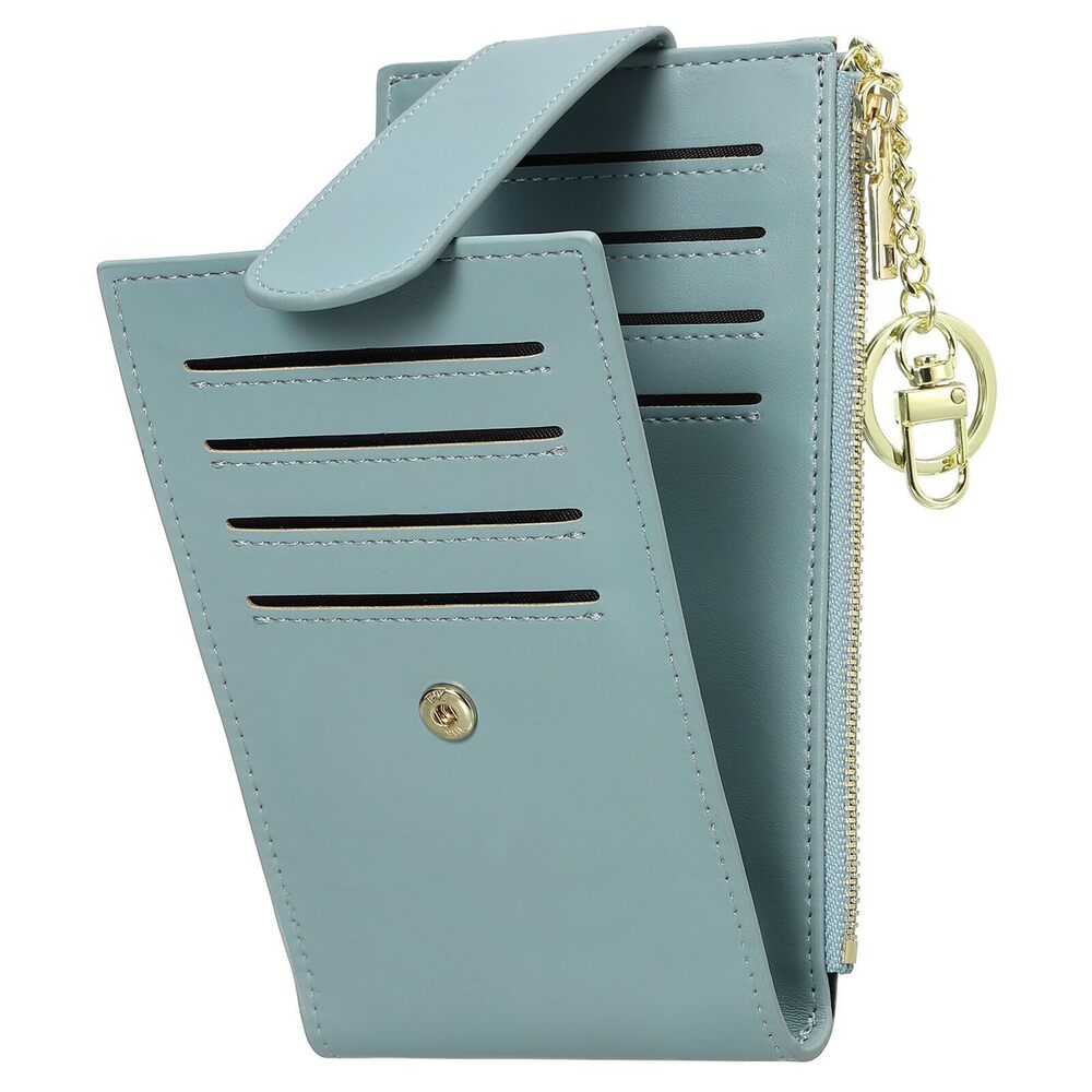 5091 Credit Card Slim Wallet and , PU Leather Card Holder with KeyChain